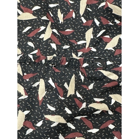 Rip Curl Shirt Mens Size‎ Large Short Sleeve Button Up Casual Beach Nature EUC - Picture 4 of 7